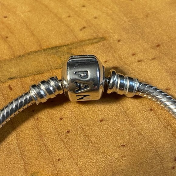 Pandora Barrel Clasp Snake Chain Bracelet 7" - Picture 7 of 7